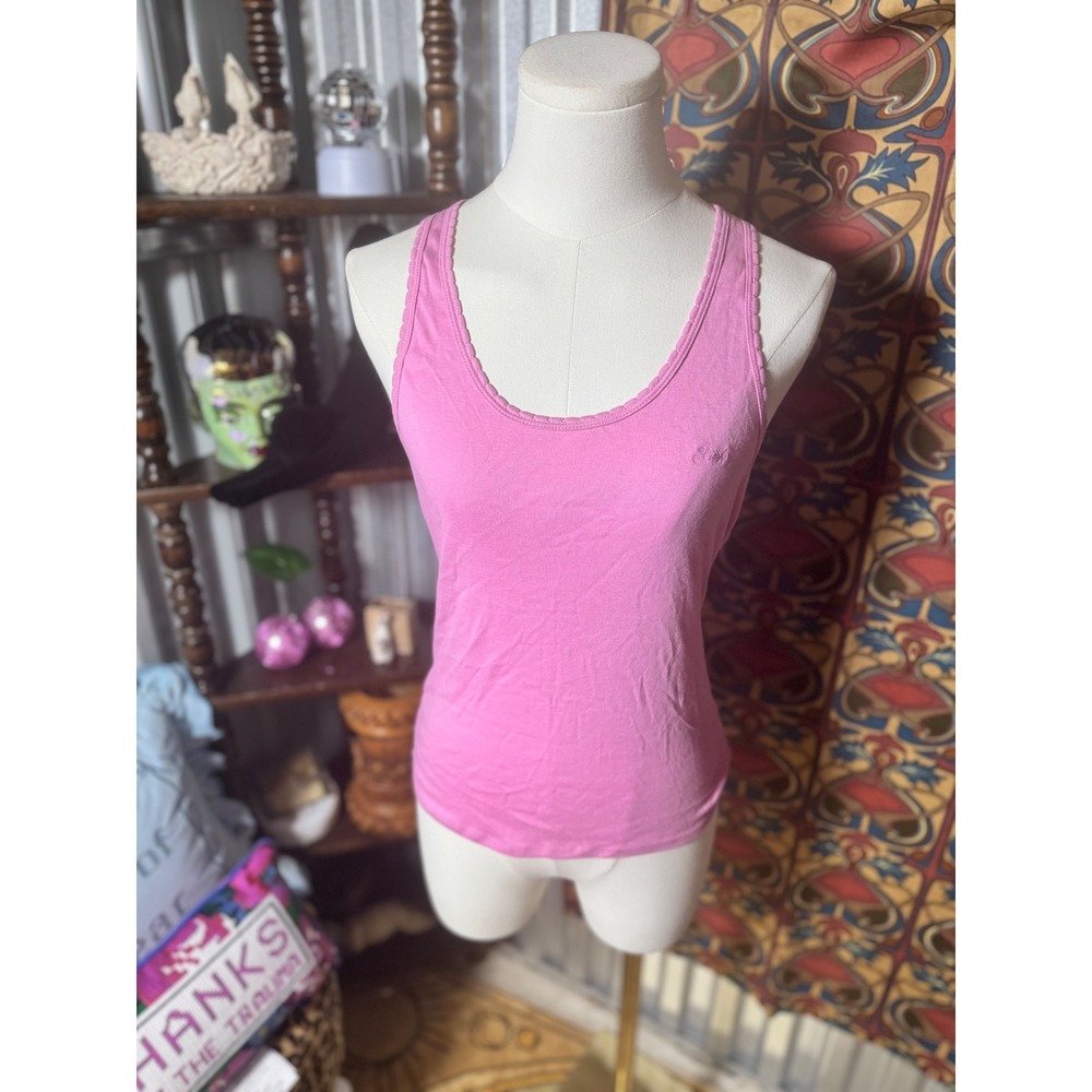 Victoria's Secret PINK Tea Tie Dye Racerback Tank Top Women's‎ Medium Casual
